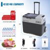 42Qt Car Freezer with APP Control and 6'' off-Road Wheels, 12V,45W Cooler Freezer,Low Noice