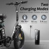 750w Step Through Electric Bike for Adults;  20'x4.0'Fat Tire Foldable Ebikes with 48V 16Ah Removable Battery;  Shimano 7 Speed Electric Bicycles for