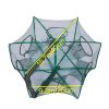 Foldable Hexagon 6 Hole Fishing Net Trap For Fish Minnow Crab Crayfish; Shrimp; Dip Cage Collapsible Fishing Accessories