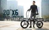 Folding Electric Bike for Adults;  20" Ebike 500W Adult Electric Bicycles;  21MPH 43Miles Electric Cruiser Bike for Female Male;  Samsung 48V 10.4Ah B