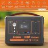 Solar Generator Portable Power Station 600W (Peak 1200W) Kingboss;  153600mAh 568WH;  Lithium Battery 110V/600W;  AC Outlet;  2*DC Carport;  2*USB-C;